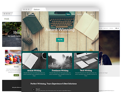 A selection of easy to re–design site templates